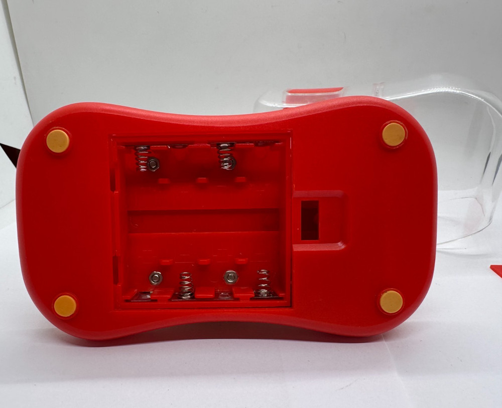 VTG 80s Battery Operated Stapling Machine Clear Electronic Stapler (NOT WORKING)