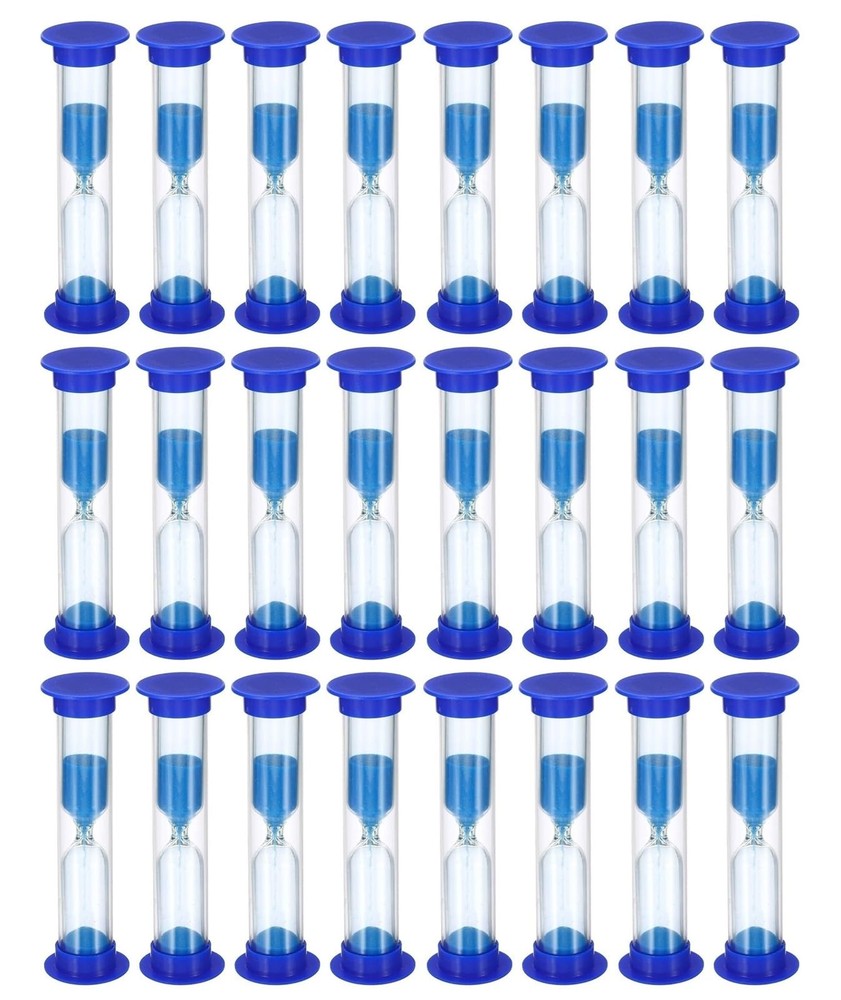 24 Pack 2 Minute Sand Timer for Kids, Hourglass Sand Clock Timer for Classroo...