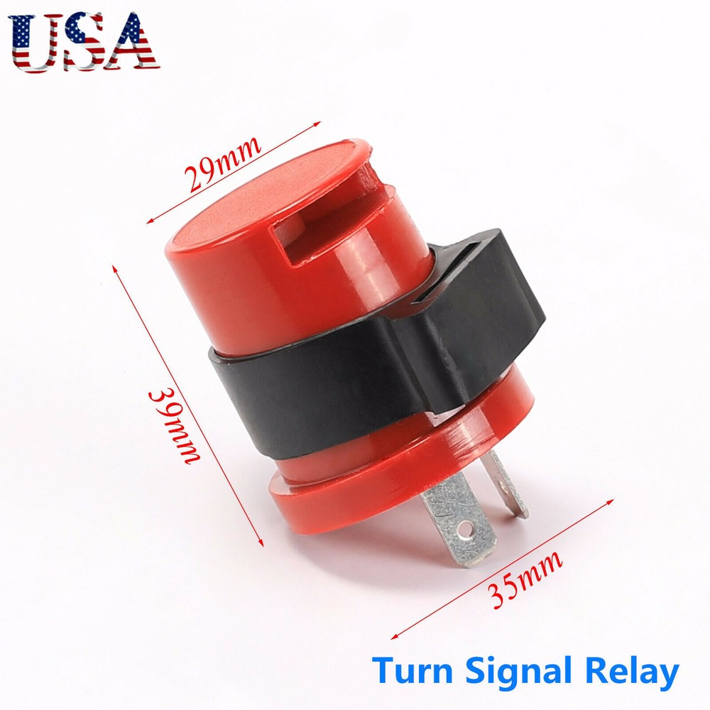 12V Red Turn Signal Beeper Buzzer Flasher Motorcycle Indicator Relay