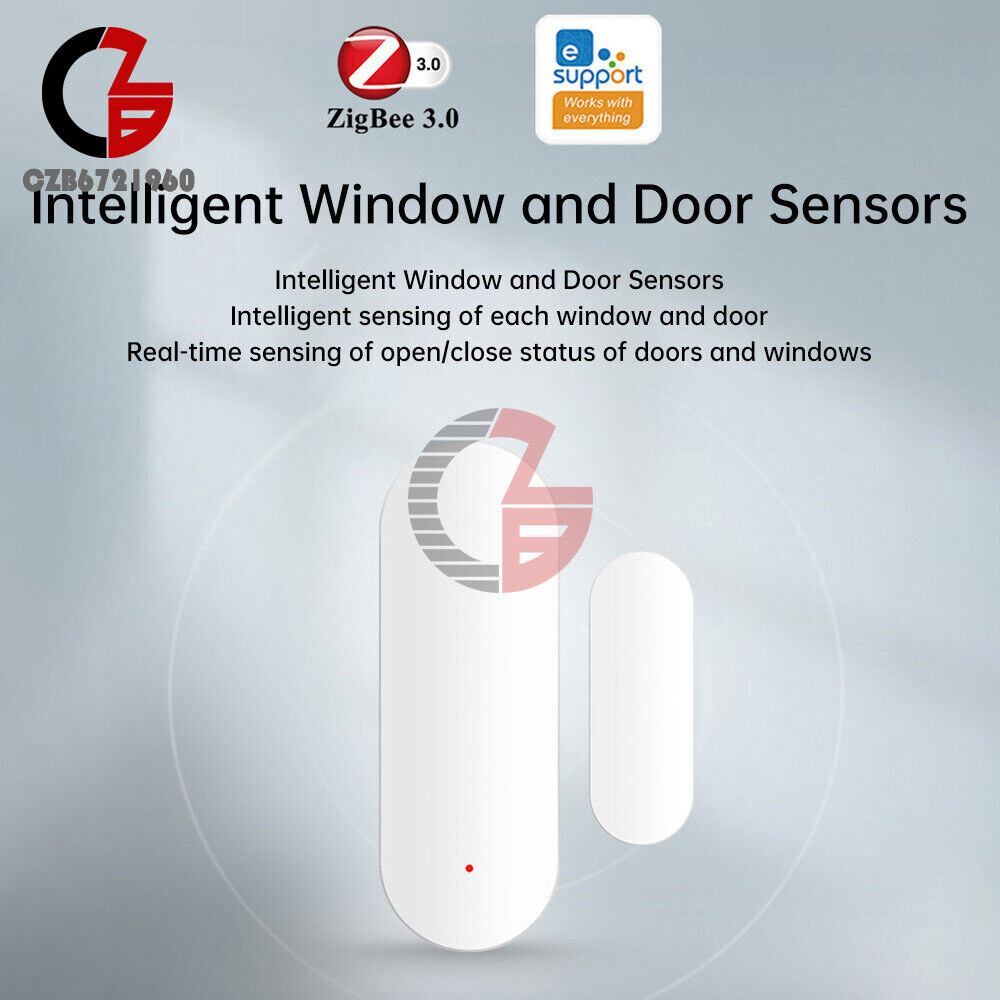 TUYA Wireless WIFI ZigBee Home Security Door Sensor App Control Notification 3V