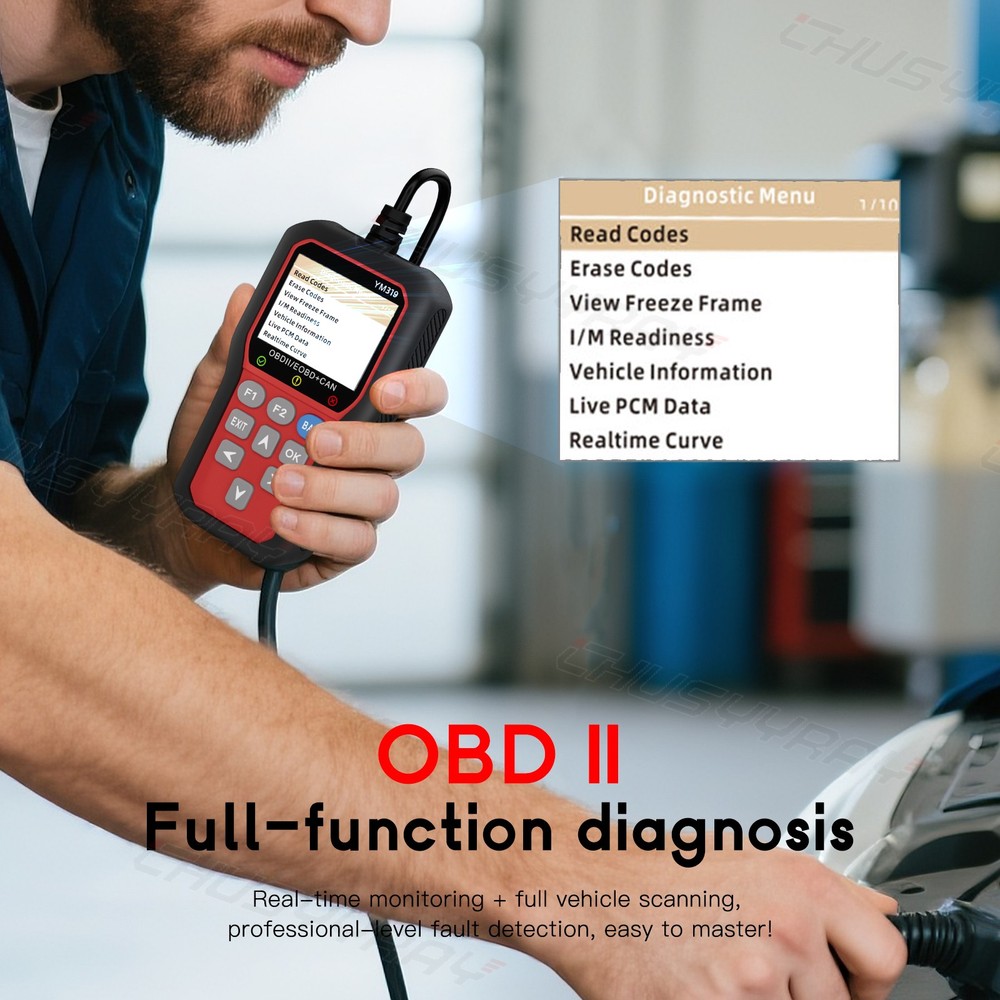 YM319 OBD2 Code Reader Car Scanner Turn Engine Light Off Diagnostic Tool