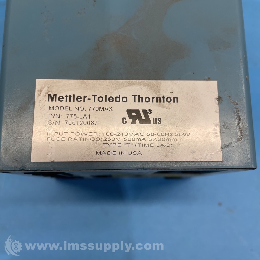 Thornton 775-LA1 Multiparameter Analyzer Transmitter FNIP