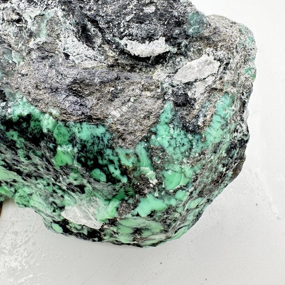 Natural Variscite 406 Grams Green Solid And Hard Great Looking Matrix
