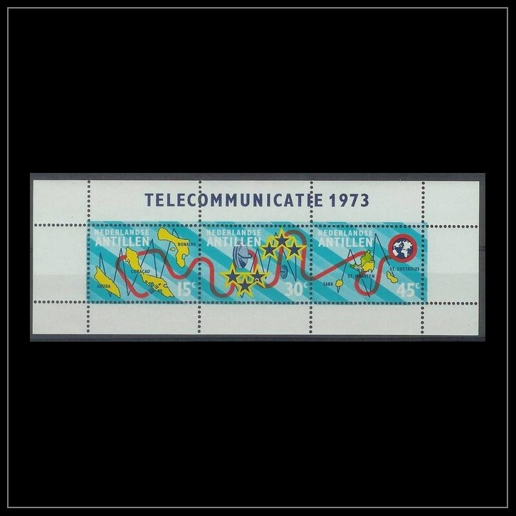 Netherlands - Dutch Antilles Issue 1973 (SS 478) Communication