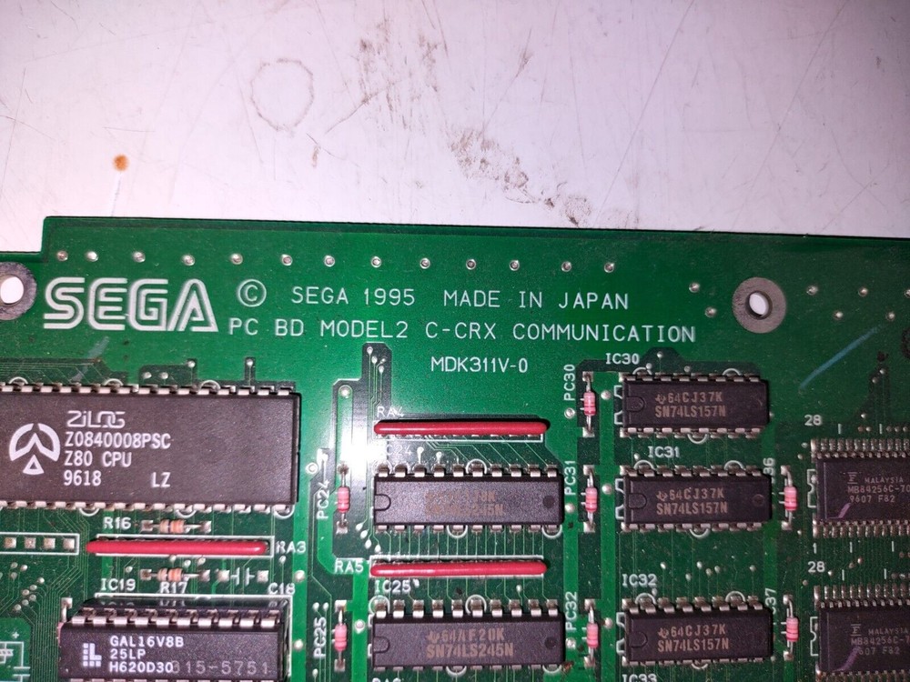 sega model 2c-crx arcade communications pcb #12