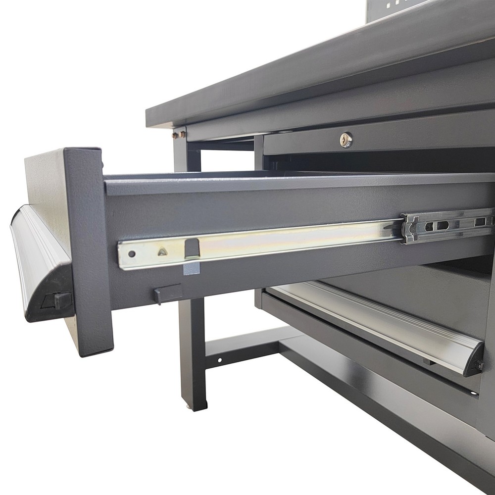 Assembly Line Work Table 47"*29.5" Anti-static Workbench 2200lbs Load 2 Drawers