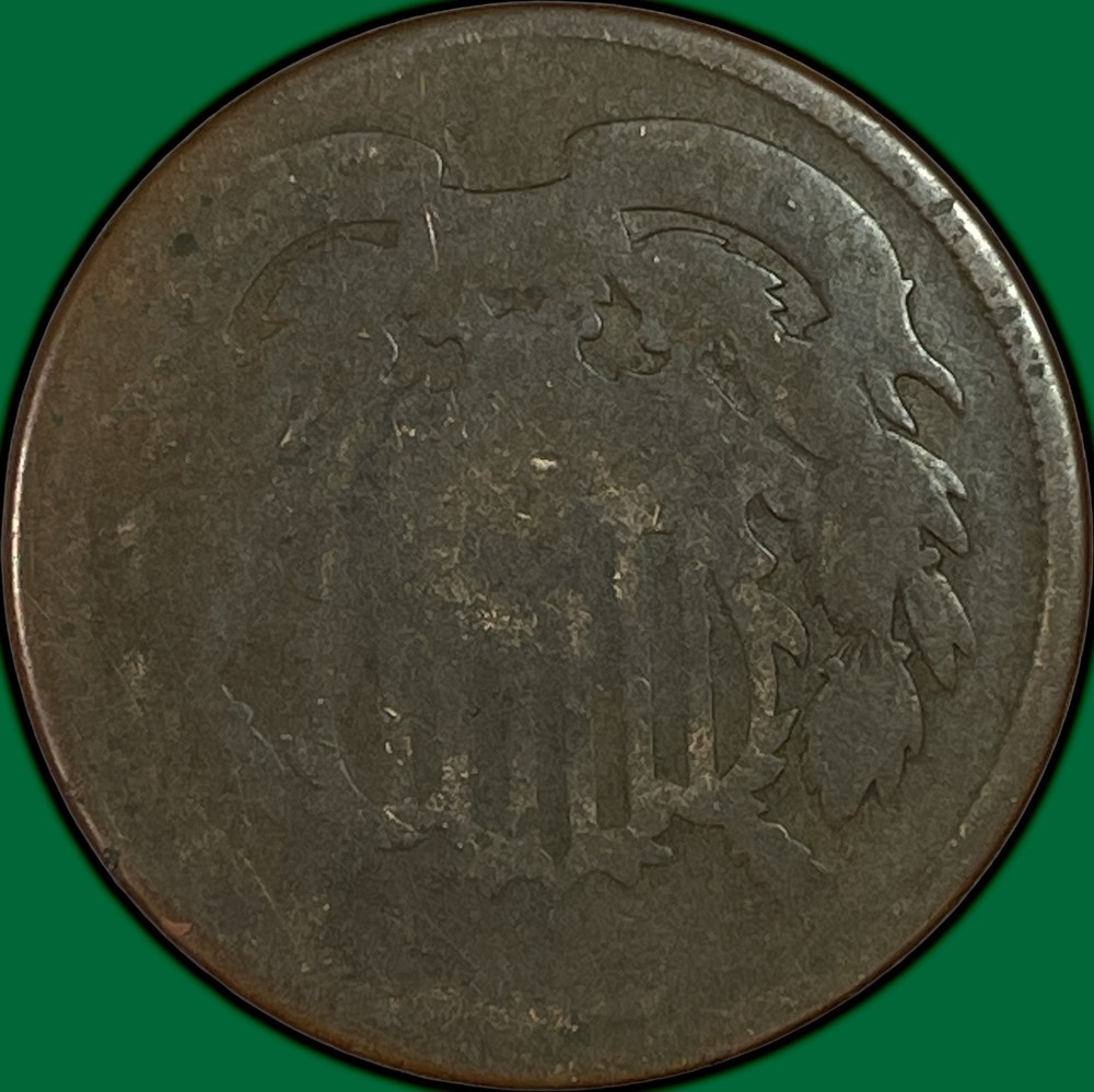 1864 Two Cent Piece Fair FA Coin #38346