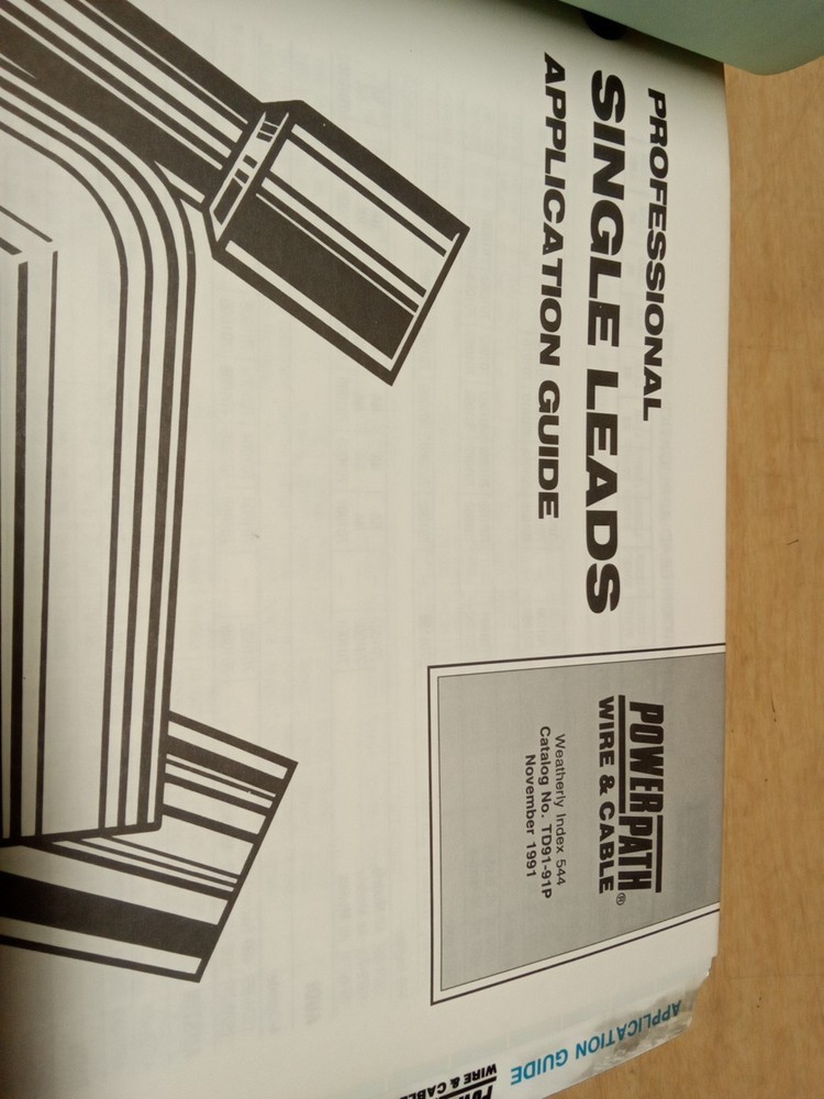 PowerPath Wire & Cable Catalog TD91-91P / Wagner Lamp And Flasher Application...