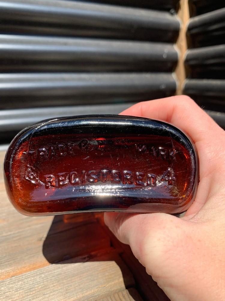 Antique Bearded Man Whiskey Bottle