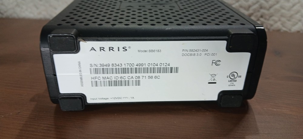 Arris SB6183 Touchstone Cable Modem