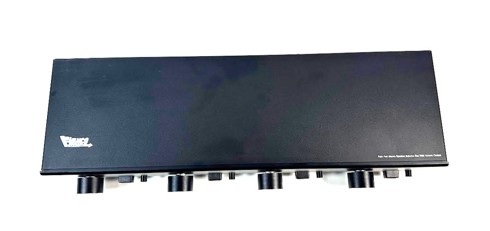SS4V VANCO Four Pair Stereo Speaker Selector Box with Volume Control