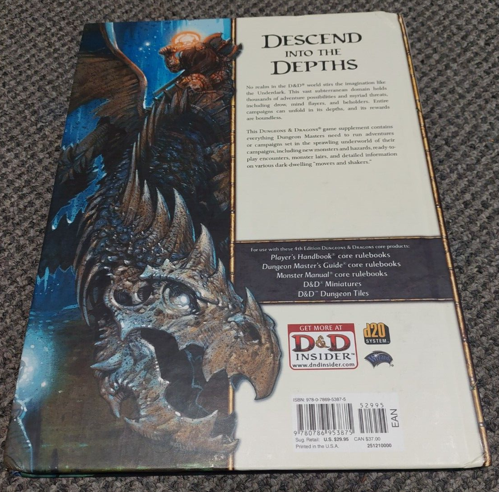 Underdark - Dungeons & Dragons Roleplaying 4th Edition / 4E
