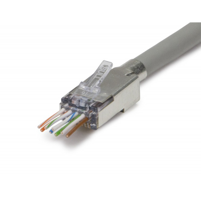 Platinum Tools 202051J External Ground ezEX®44 Shielded CAT6 Connector