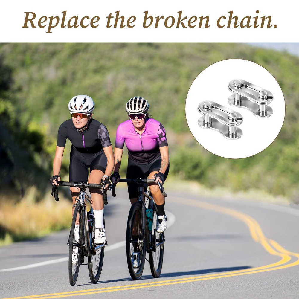 10 Pairs Bike Chain Master Link for Bicycle Missing Link,
