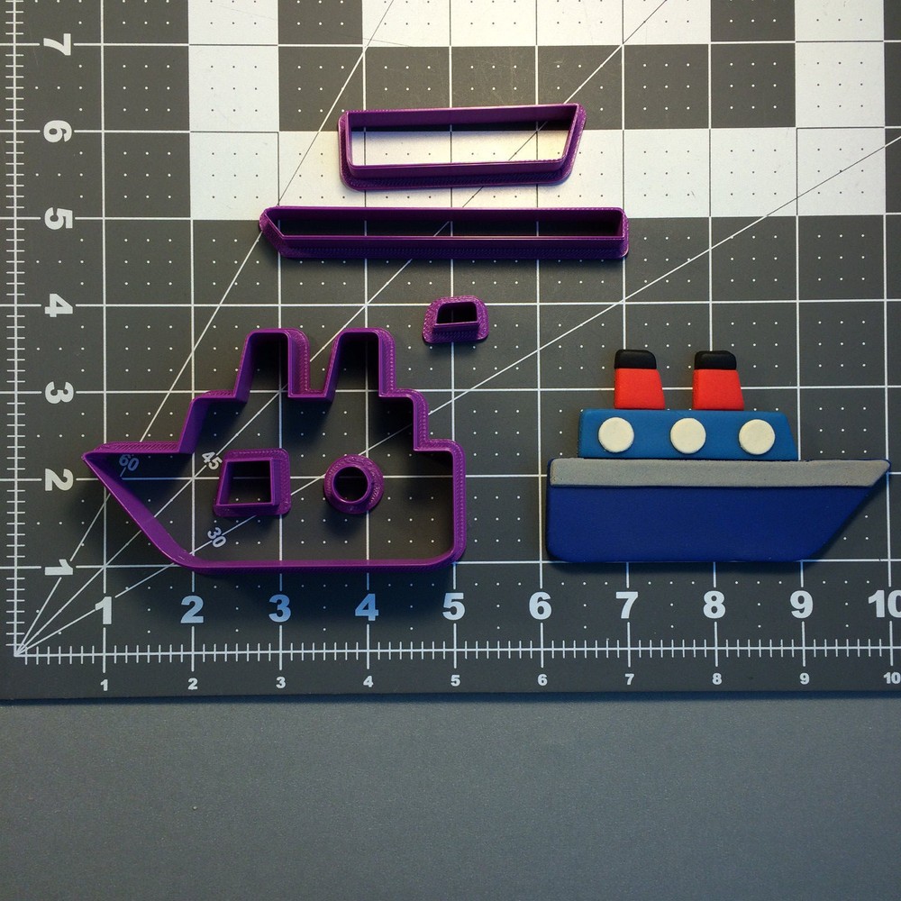 Boat 102 Cookie Cutter Set