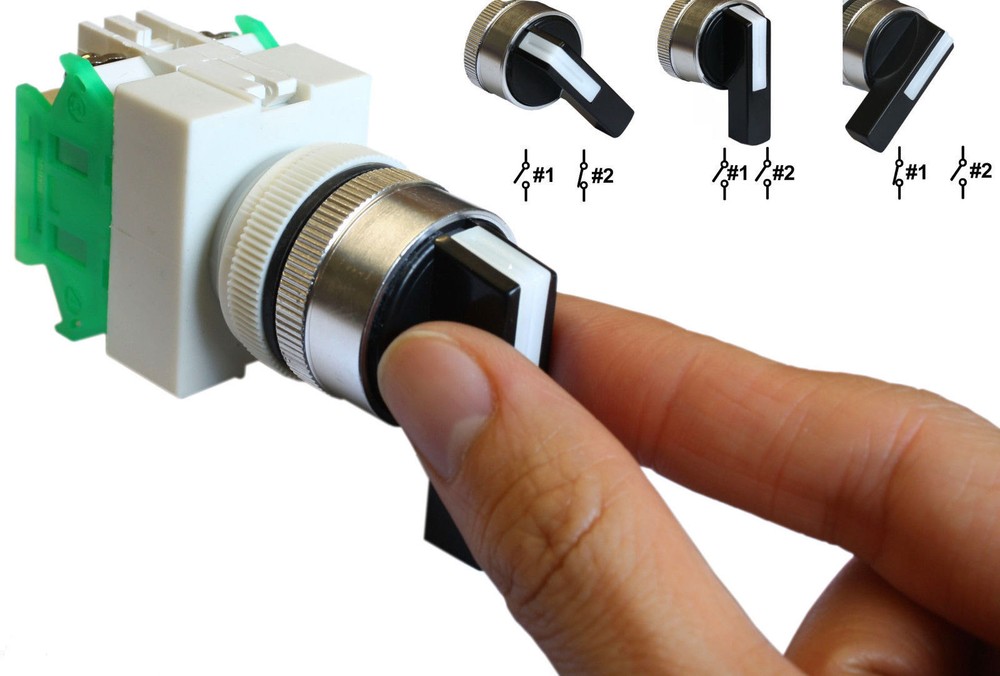 New Rotary Three(3) Position Switch Power Ignition Selector Switch