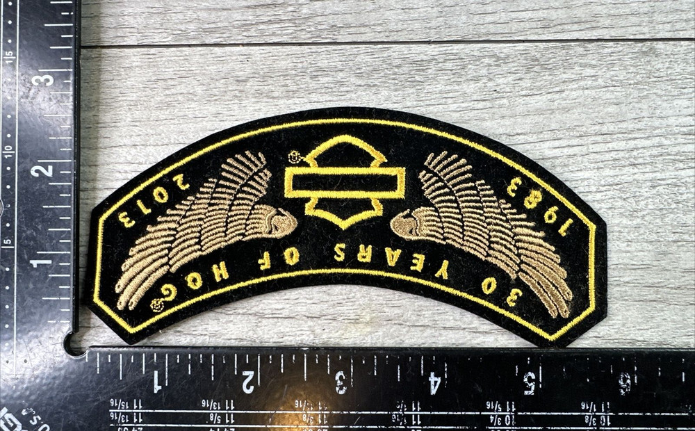 2013 HOG 30 Year Harley Davidson Owners Group Vest Jacket Rocker PATCH NEW