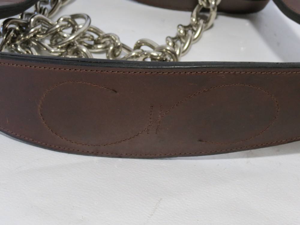 Leather Mule Halter with Draw Chain 44-2050-7-0