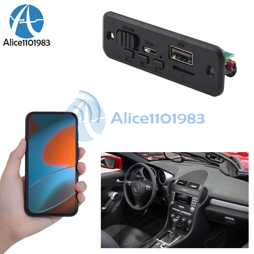 DC5V Bluetooth MP3 Player Decoder Board Car FM Radio Module 2*3W Amplifier