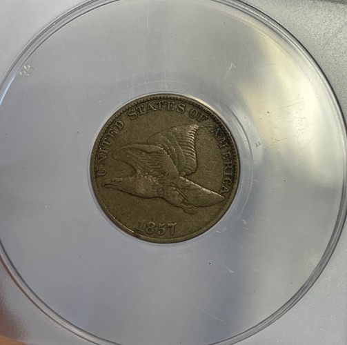 U.S. - 1857 Flying Eagle Cent (ANACS F 15)