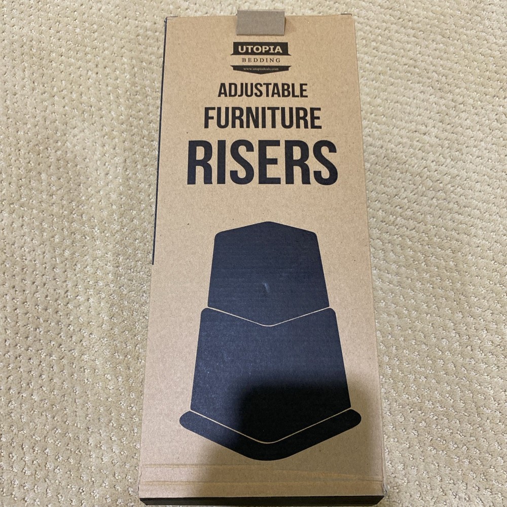 Furniture Risers 8 Piece Set Adjustable Bed Sofa Chair Riser Utopia Bedding