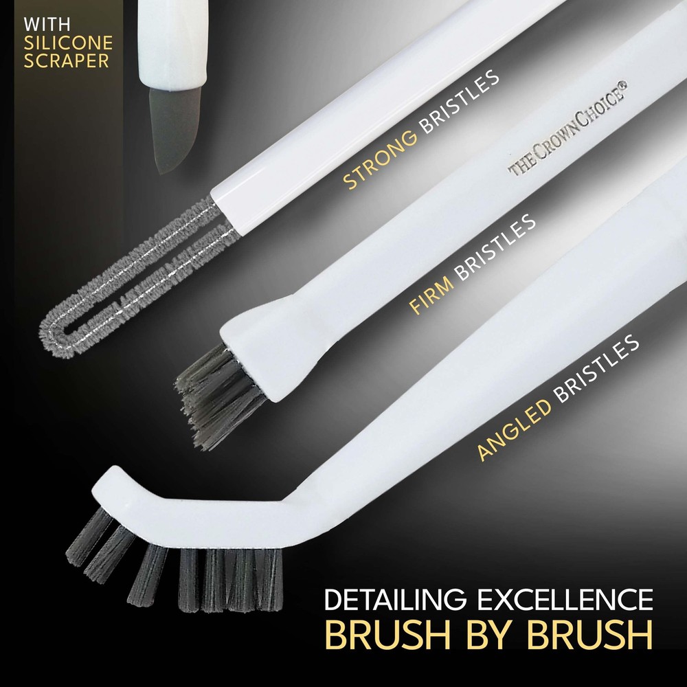 Small Cleaning Brush Set 3pcs—Crevice Brushes Small,