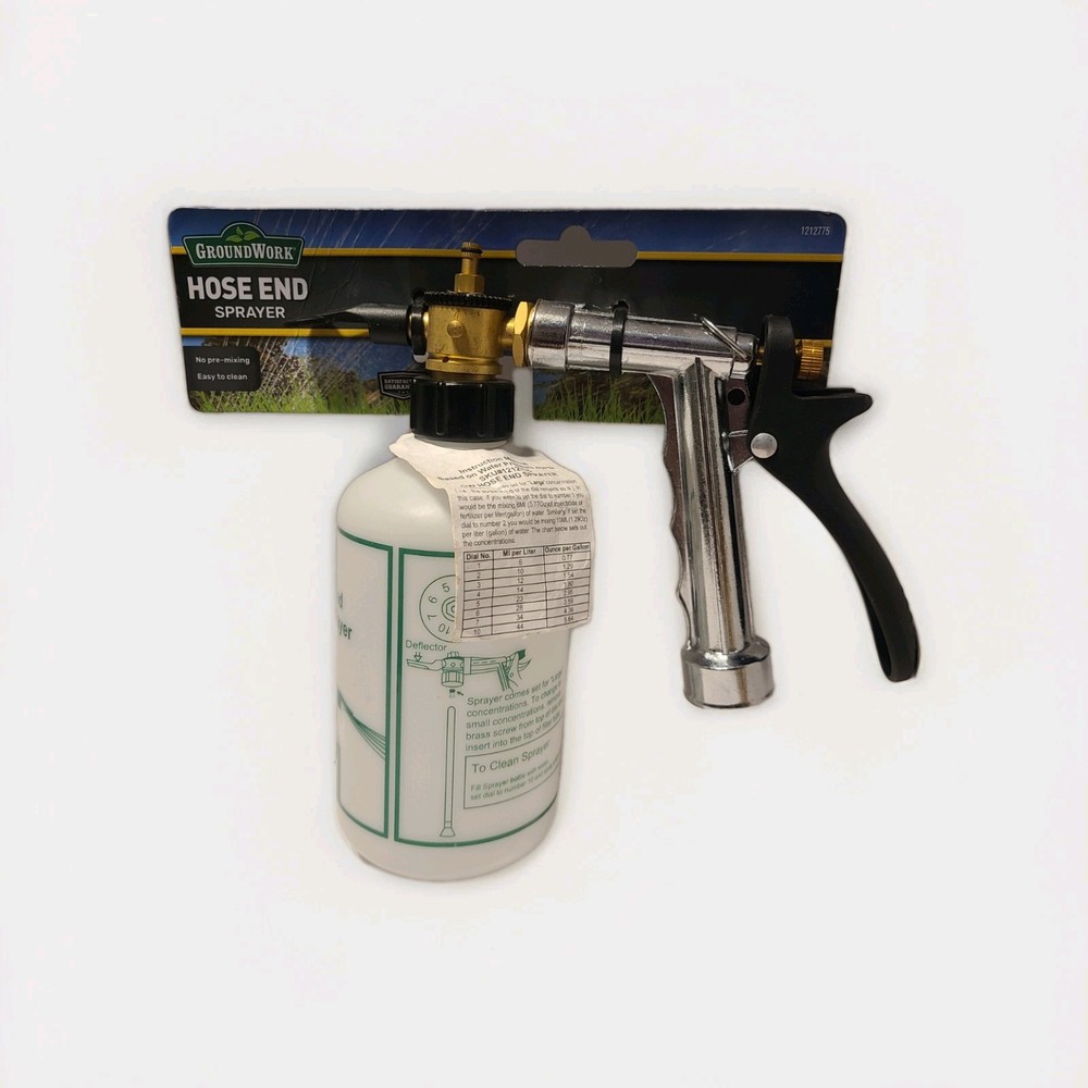 GROUND WORK HOSE END SPRAYER( Based on Walter pressure).