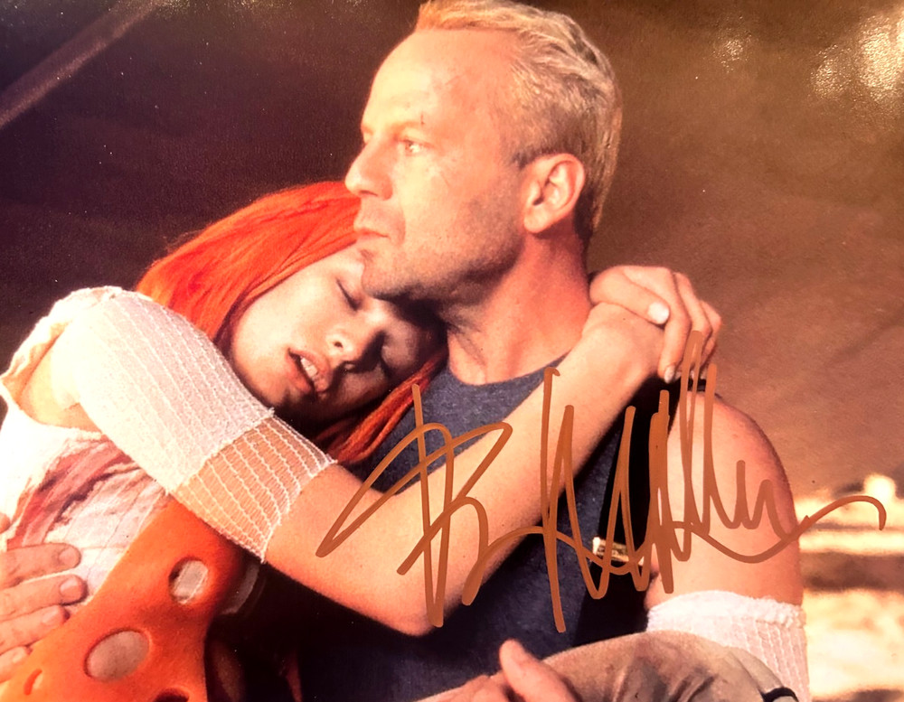 BRUCE WILLIS Hand Signed (FIFTH ELEMENT) 8x10" Authentic REAL Autograph w/COA