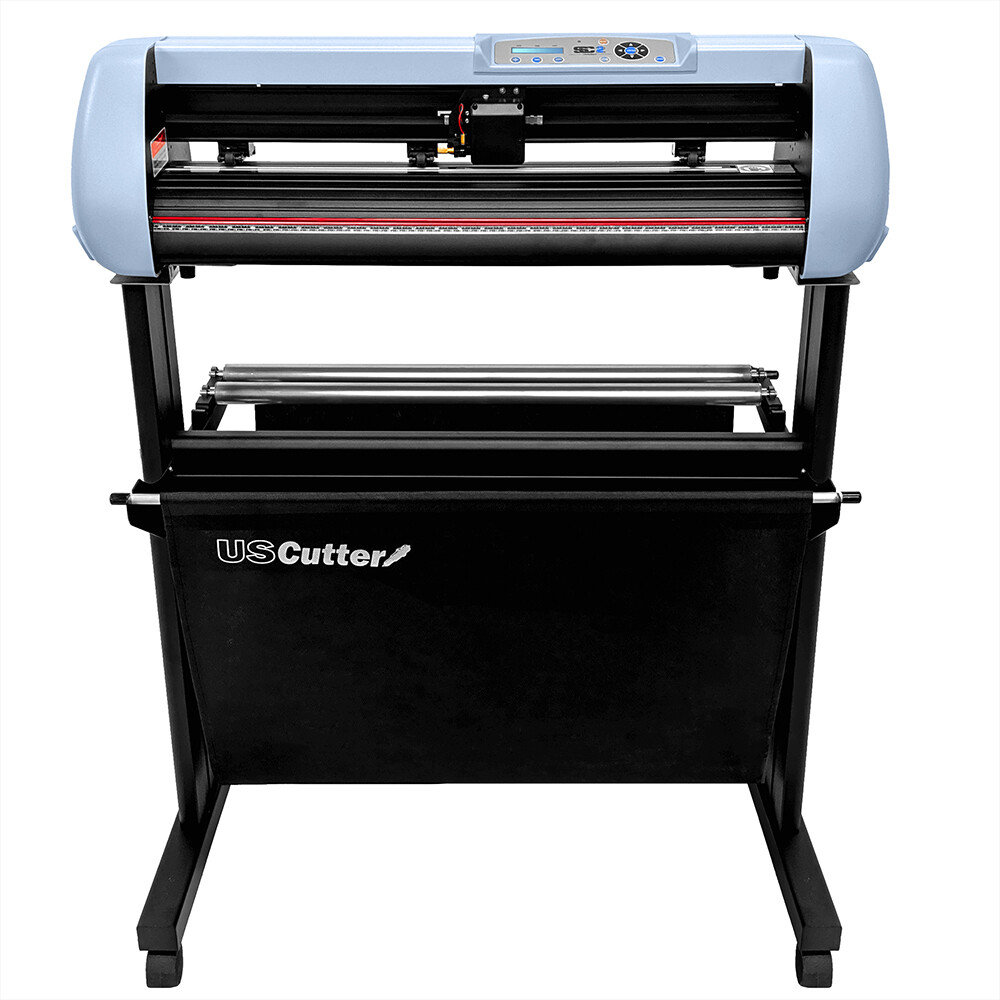 USCutter SC2 Vinyl Cutter Plotter w/Catch Basket + Software 28"|34" (Wind, Mac)