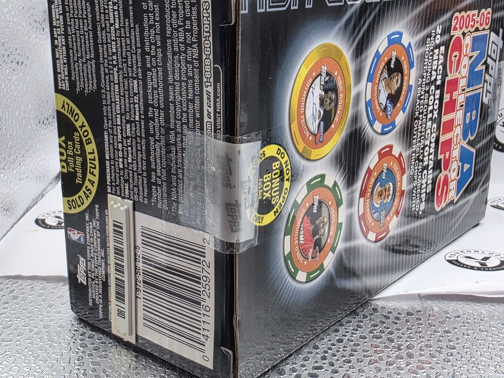 2005-06 TOPPS CHIPS SEALED BLASTER BOX - 20 CHIPS - VERY RARE - KOBE - LEBRON??