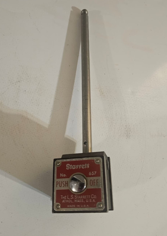 Starrett No. 657 Magnetic Base Dial Indicator Holder USA
