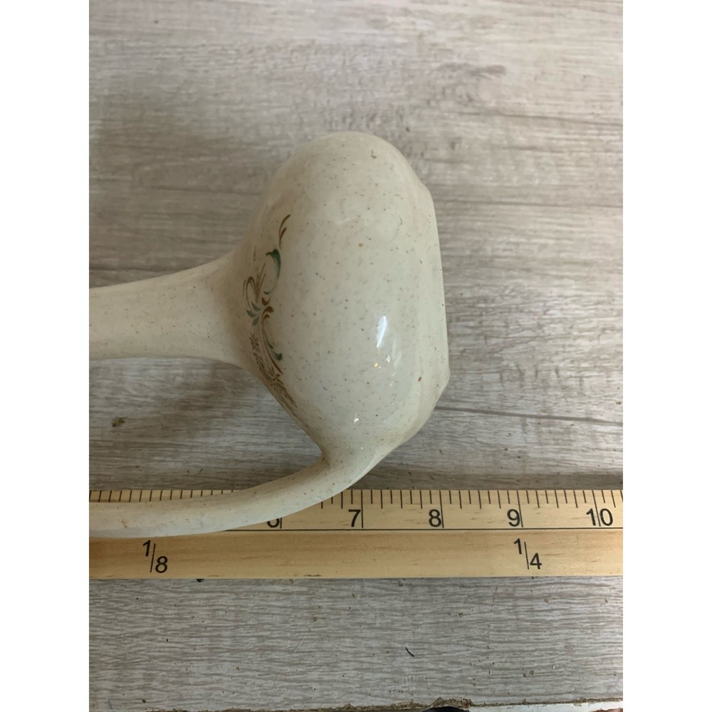Porcelain Bud Vase 8” Flower Stylized Handle