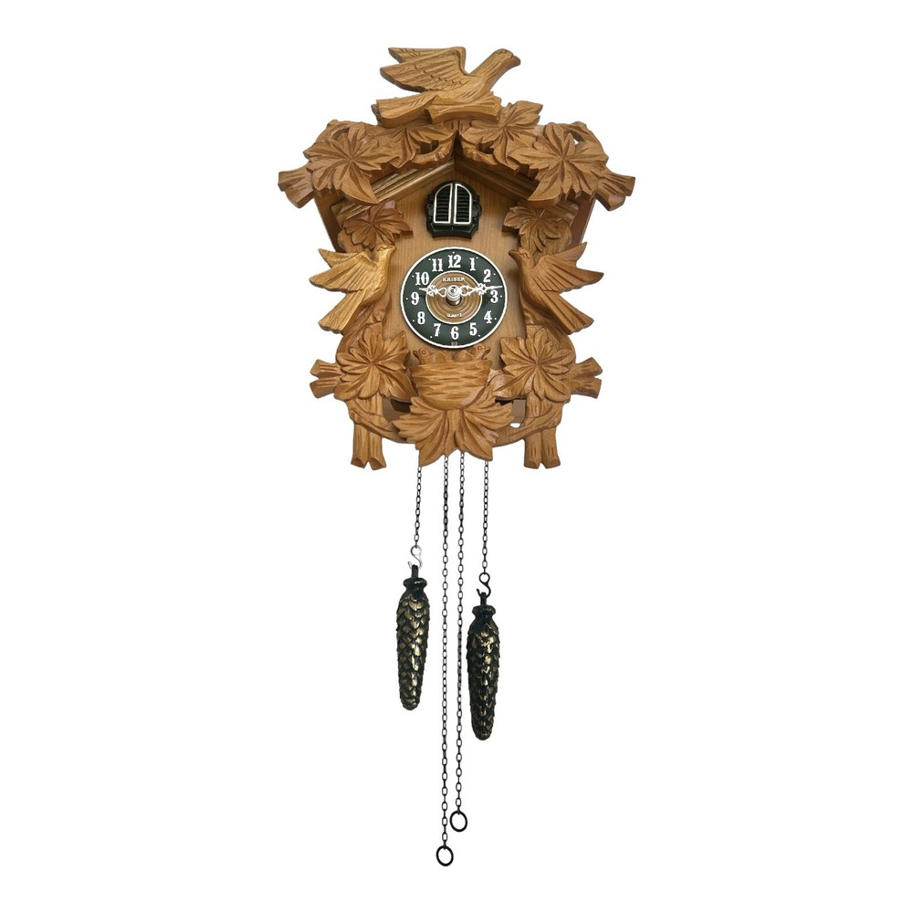 VINTAGE KAISER QUARTZ CUCKOO CLOCK BIRDS GERMAN