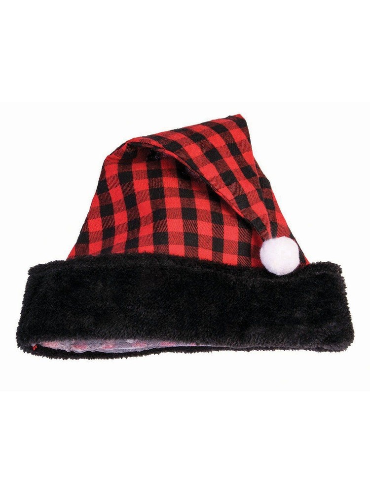 Rubie's - Buffalo Plaid Santa Hat