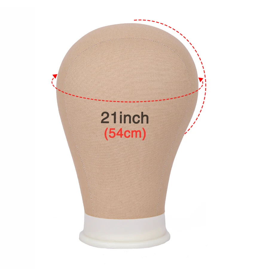 Canvas Mannequin Head Model For Training Making Wigs Hairstyle Display Stand