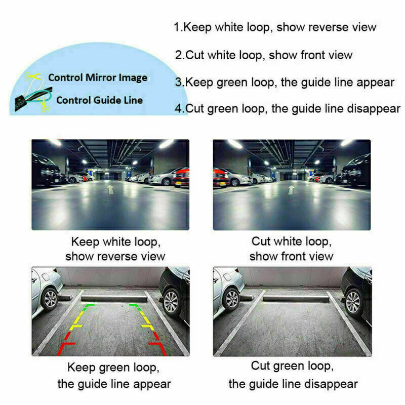 Car License Plate Mount Car Rear View Front Backup Reverse Camera Kits