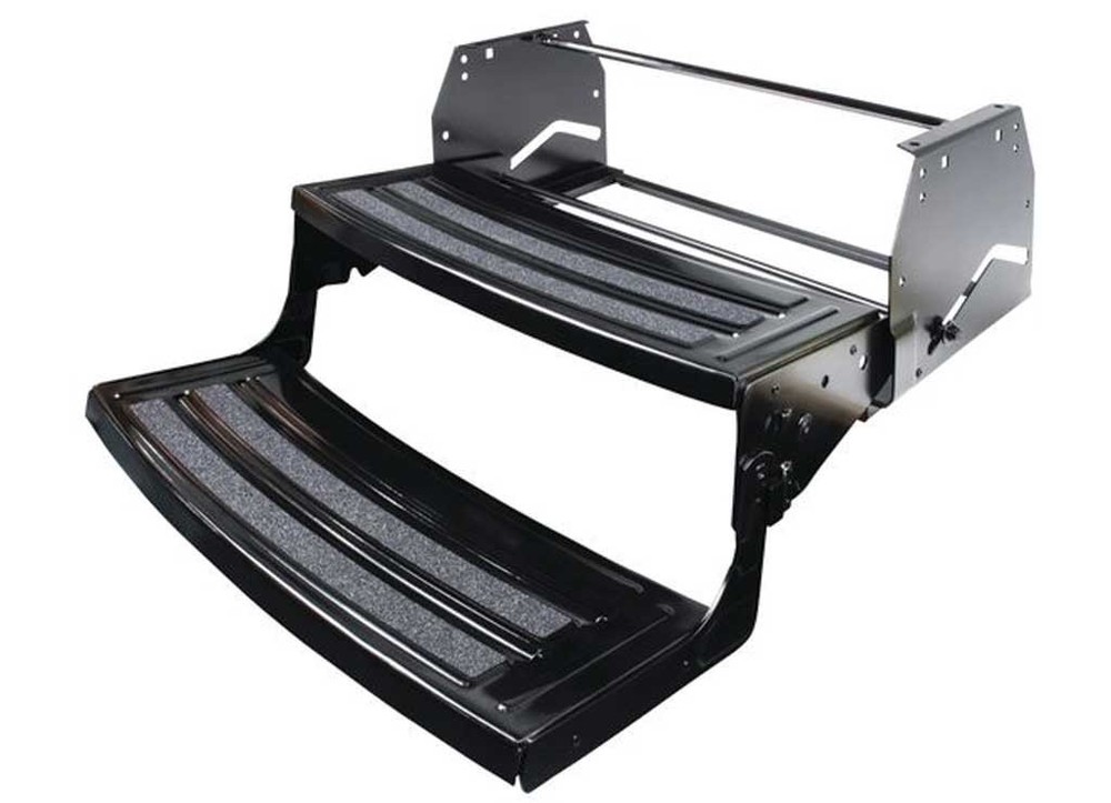 Lippert 432682 Radius Manual RV Step - 24" Wide Double 8" Step