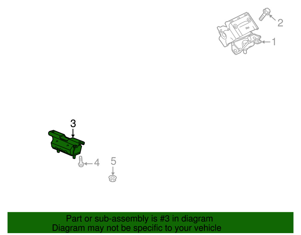 Genuine GM Automatic Transmission Mount 23134733