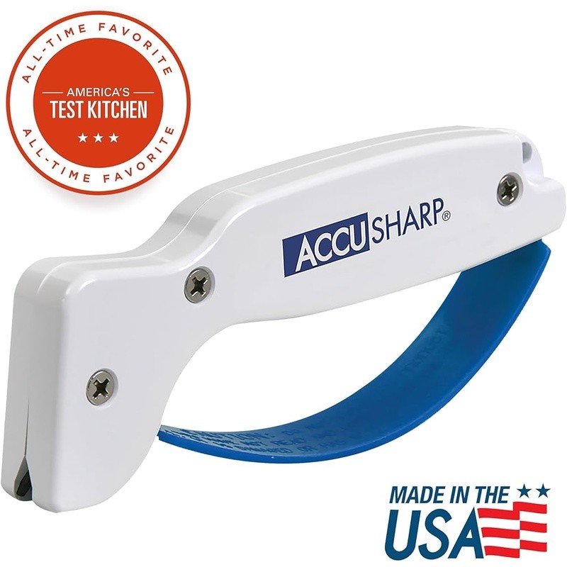 Knife Sharpener Easy Use Tungsten Carbide Fast Edge Ergonomic Safe Handheld