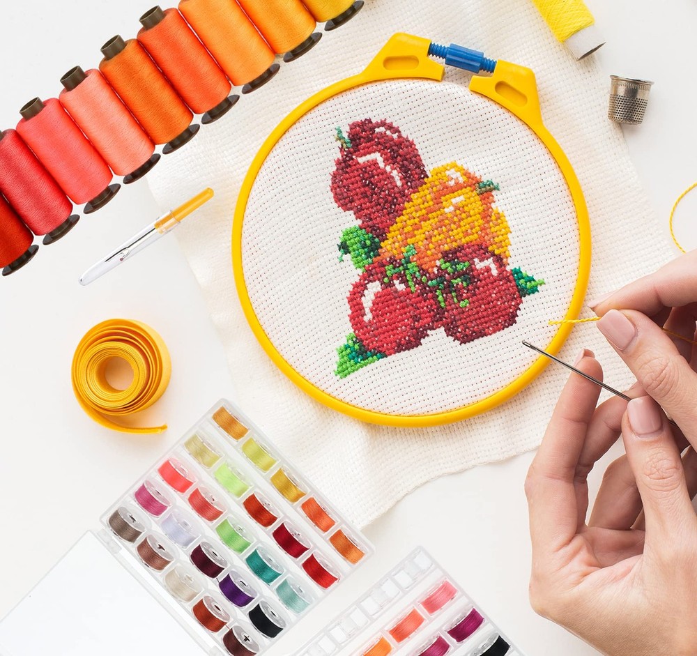 95Pcs Bobbins Sewing Thread Kits, 400 Yards Per Polyester Thread Spools with ...