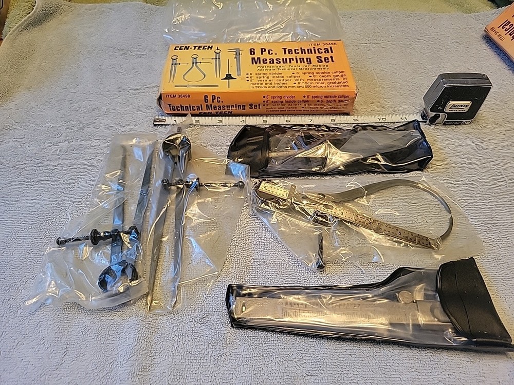 CEN-TECH 6PC. TECHNICAL MEASURING SET 36948 NIB
