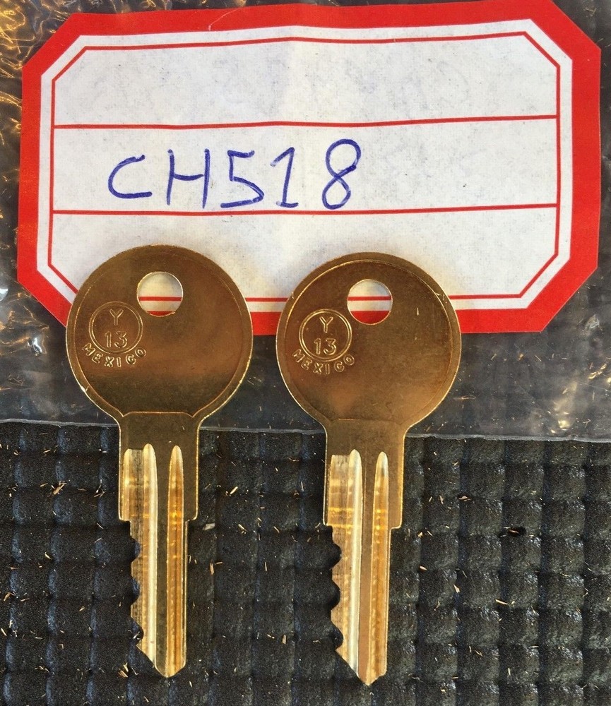 CH518 KEY 2 NEW KEYS FOR TOOL BOX KEY CODE CH518