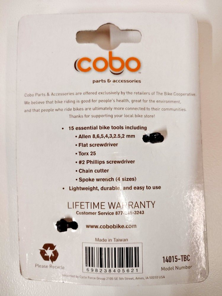 Cobo 15 in 1 Bicycle Multi-Tool