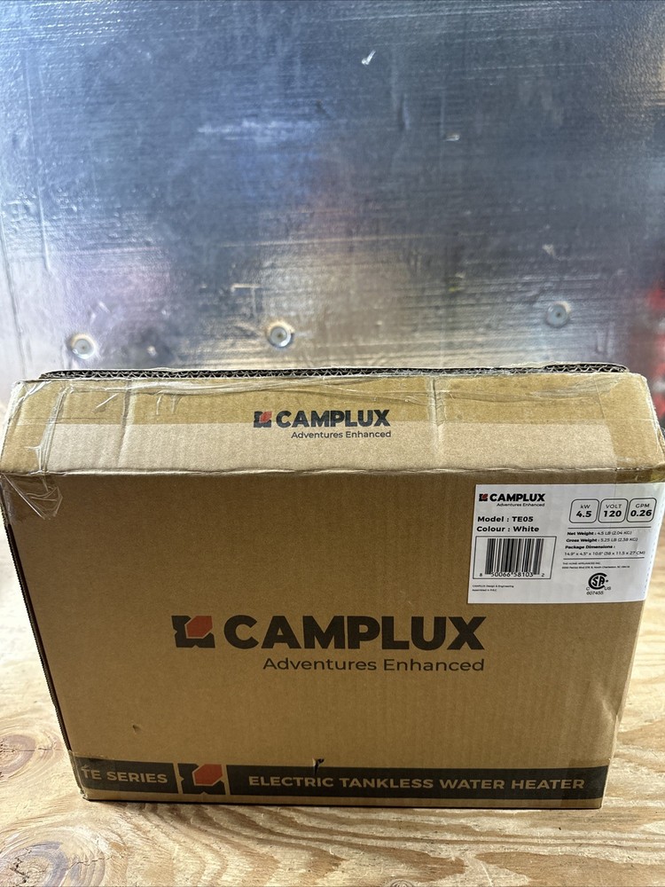 CAMPLUX Tankless Water Heater Electric 4.5kW 110~120V Small Instant Hot Water