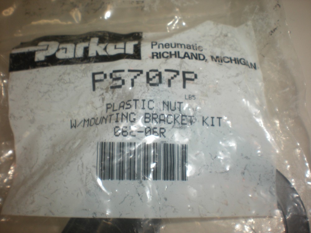 Parker PS707P Pneumatic Regulator Mounting Bracket with Plastic Nut - 06E-06R