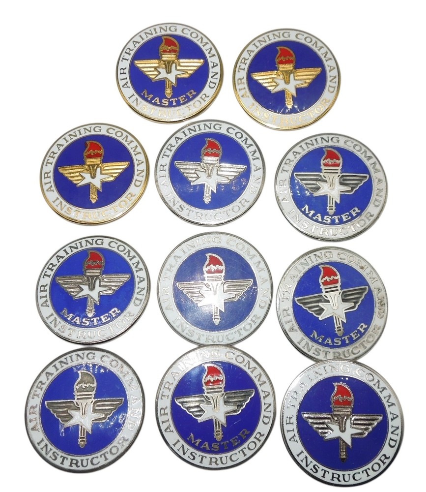 Vietnam - Modern Lot USAF Air Force Training Command Instructor Badges Pins DR1