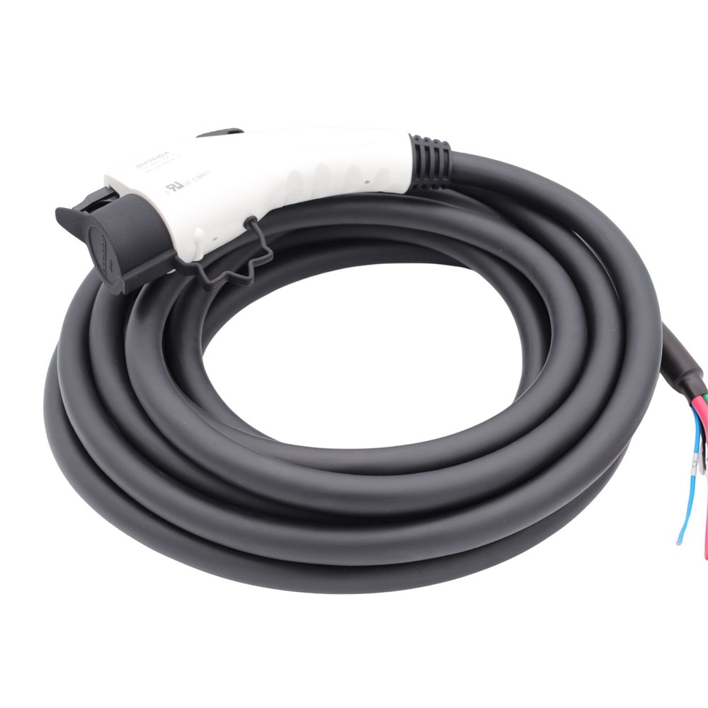 J1772 50A EV Plug Type 1 Connector Replacement Plug Charging Nozzle 25FT Cable