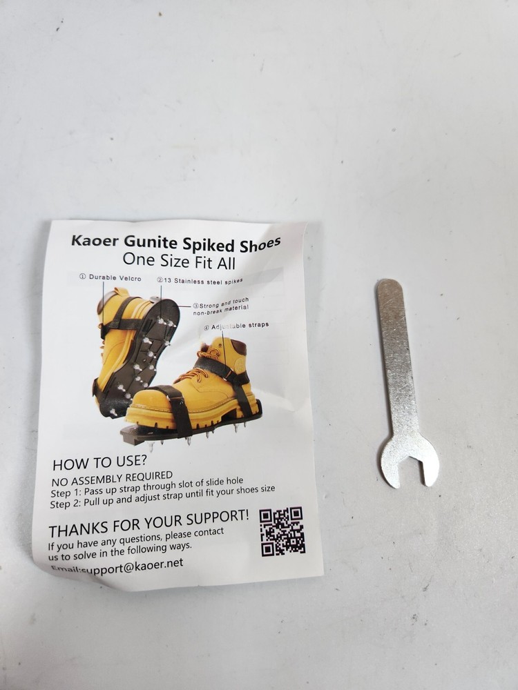 Epoxy Shoes, Fully Assembled Gunite Spiked Shoes