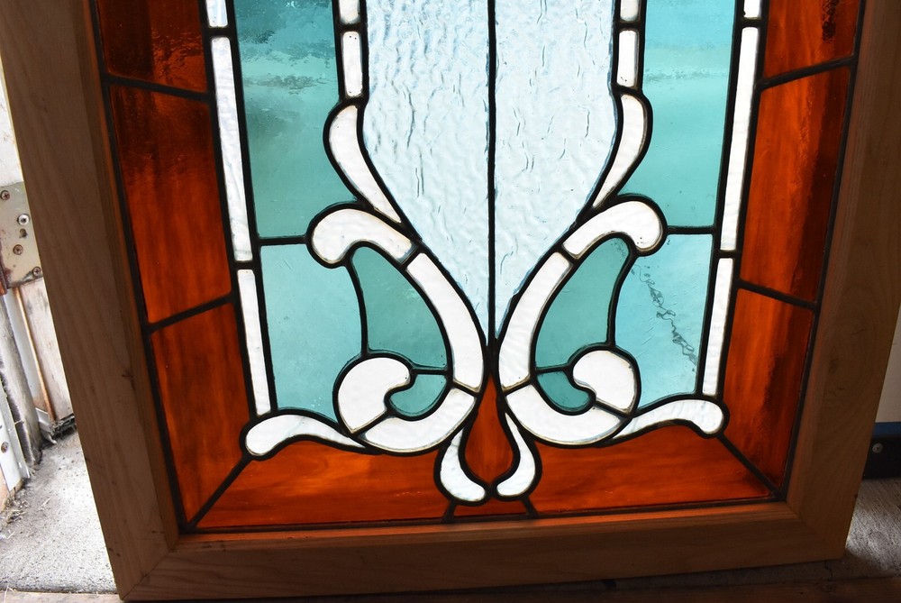 Victorian Stained and Beveled Leaded Glass Window