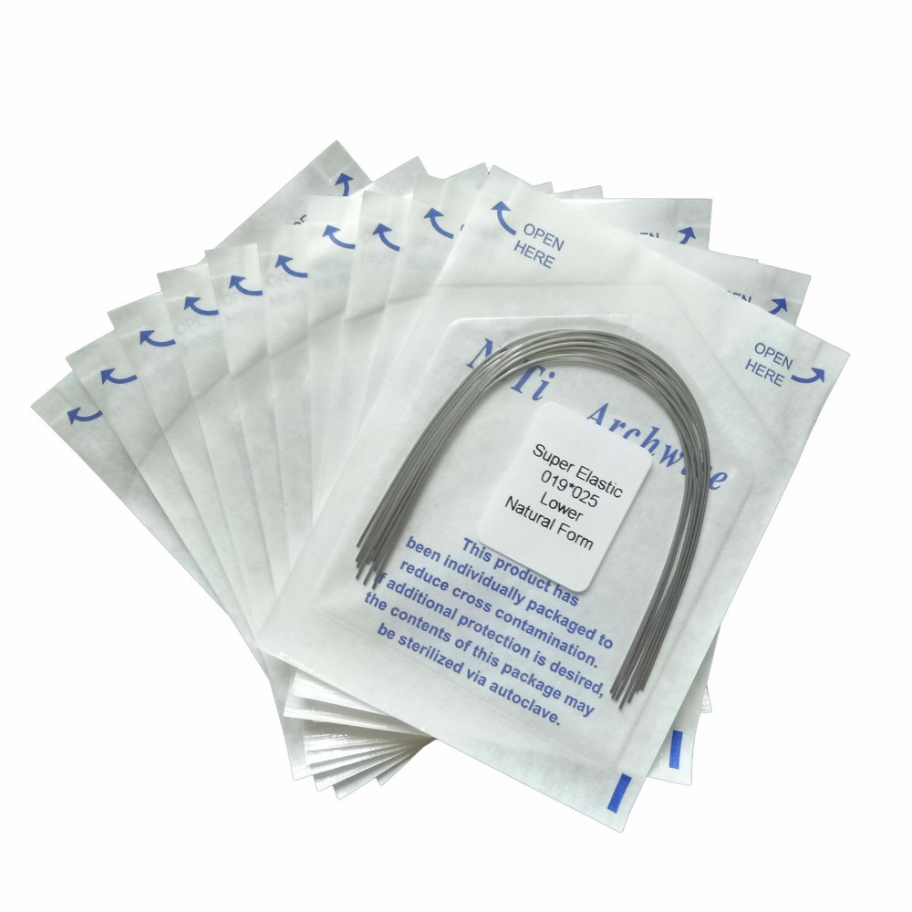 10 Packs Dental Ortho Super Elastic Niti Rectangular Arch Wire Upper + Lower